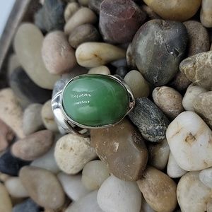 Sterling silver Jadeite ring